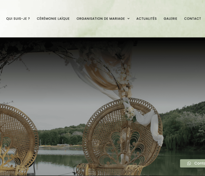 creation site internet wedding planner